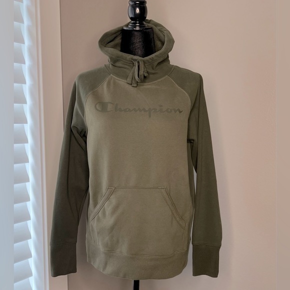 NWOT Champion women’s olive green two tone hoodie size small - Picture 1 of 6